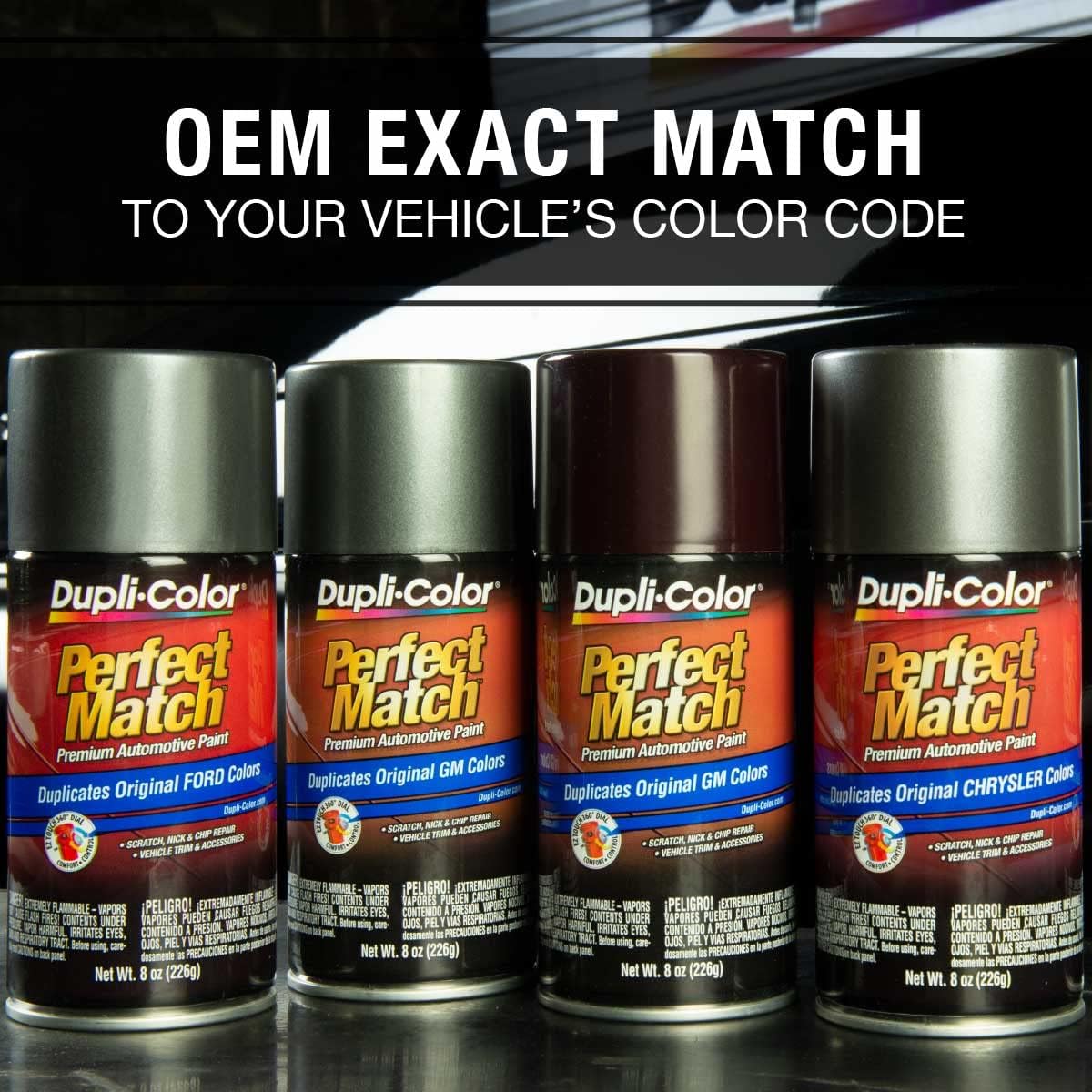 Dupli-Color EBCL01257 Clear Perfect Match Automotive Top Coat - 8 oz. Aerosol - Colors D