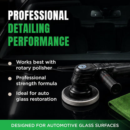 3D Glass Polish – Cerium-Oxide Based Window Polish, Light & Fine Glass Scratch Remover for Car Windows – Restores Clarity & Removes Wiper Marks, Swirls, Water Spots - 16oz