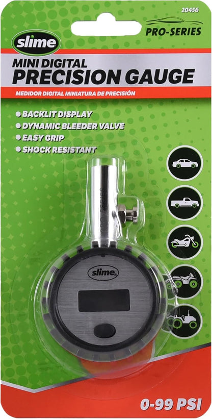 Slime 20049 Tire Pressure Gauge, Large Face Dial Analogue Gauge, 5-60 PSI