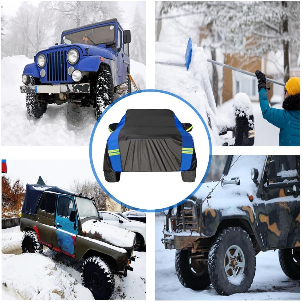 Avecrew Car Cover Waterproof All Weather for Automobiles, Outdoor Heavy Duty Full Exterior Covers for Sedan(194"-208")