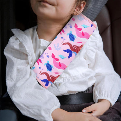 YR Seat Belt Cover for Kids, Soft Comfort Seat Belt Cushion for Children, Cute Cartoon Pattern Car Seat Belt Pads Cover for Girls and Boys, 1 Pack (Cartoon Spider)
