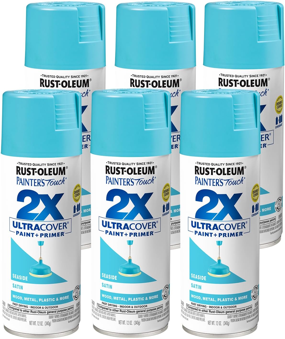 Rust-Oleum 334029 Painter's Touch 2X Ultra Cover Spray Paint, 12 oz, Gloss Clear - Colors B