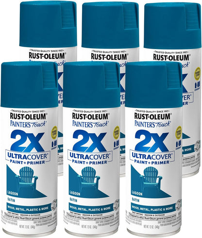 Rust-Oleum 334029 Painter's Touch 2X Ultra Cover Spray Paint, 12 oz, Gloss Clear - Colors B