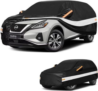 10 Layers Car Cover Custom Fit for Mercedes Benz C Class C250 C300 C43 C63 (1993-2026), Waterproof All Weather for Automobiles, Outdoor Full Cover Sun Dust Rain Protection with Cotton. Black - Colors C