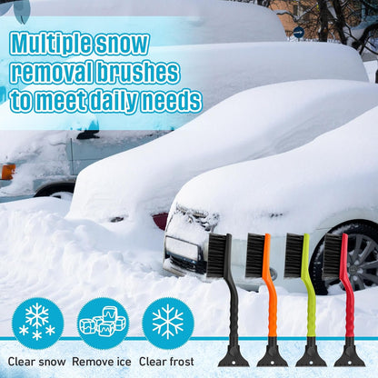 Uiifan 12 Pcs 16 Inch Winter Car Snow Brush Set Ice Scraper and Snow Brush for Car Windshield, Soft Bristle Head, 2 in 1 Winter Removal Tool for SUV and Truck Multi Functional Accessories Gift