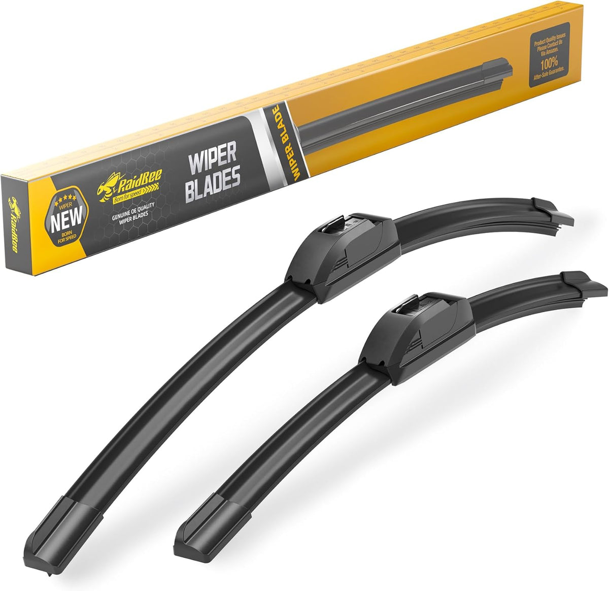 Raidbee® 26"+26" Windshield Wiper Blades Replacement for Ford Fusion 2013 2014 2015 2016 2017 2018 2019 2020 Genuine OEM Quality 2 Pack - Colors A