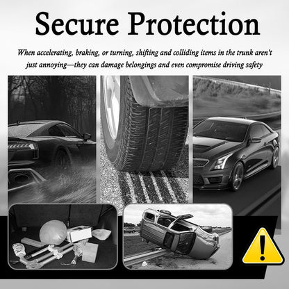 Upgrade Cargo Net for SUV with 4 Hooks,Stretchy 32x23 to 63x47 Elastic Trunk Net for SUV,Essential Automotive Cargo Nets as Trunk Organizer for Securely Fastening Items