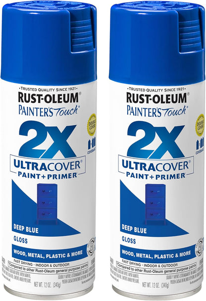 Rust-Oleum 334029 Painter's Touch 2X Ultra Cover Spray Paint, 12 oz, Gloss Clear - Colors A