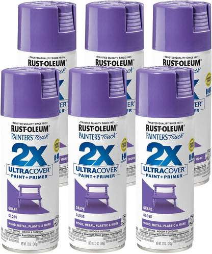 Rust-Oleum 334029 Painter's Touch 2X Ultra Cover Spray Paint, 12 oz, Gloss Clear - Colors C