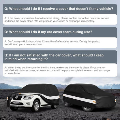10 Layers Car Cover Custom Fit for Mercedes Benz C Class C250 C300 C43 C63 (1993-2026), Waterproof All Weather for Automobiles, Outdoor Full Cover Sun Dust Rain Protection with Cotton. Black - Colors C