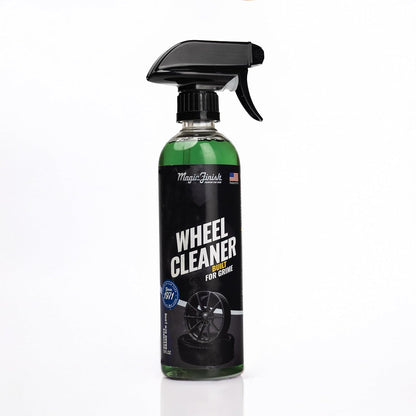 Magic Finish Wheel Cleaner (16 fl oz) – Premium Wheel Cleaner Spray for Brake Dust and Grime with Fast Cling Formula – Car Cleaning Supplies for Chrome, Alloy, Painted Wheels & Powder-Coated Finishes