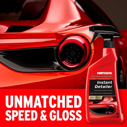 Mothers California Gold Instant Detailer, 16 oz. – Removes Smudges, Dust & Fingerprints, Boosts Gloss & Slickness, Lubrication for Clay Bars, Quick Touch-ups & Maintenance Between Washes (08216)