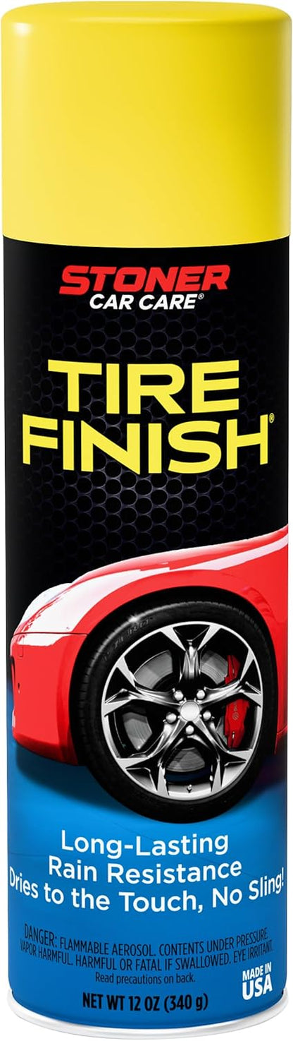 Stoner Car Care 91094-6PK More Shine Tire Finish – Tire Shine Spray Restores Deep Matte Black Finish with Long-Lasting Rain-Resistant Protection, Dry-to-Touch – 12 oz (Pack of 6)