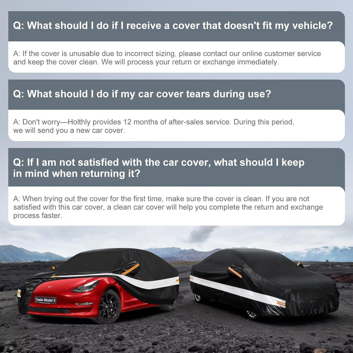 10 Layers Car Cover Custom Fit for Mercedes Benz C Class C250 C300 C43 C63 (1993-2026), Waterproof All Weather for Automobiles, Outdoor Full Cover Sun Dust Rain Protection with Cotton. Black - Colors B