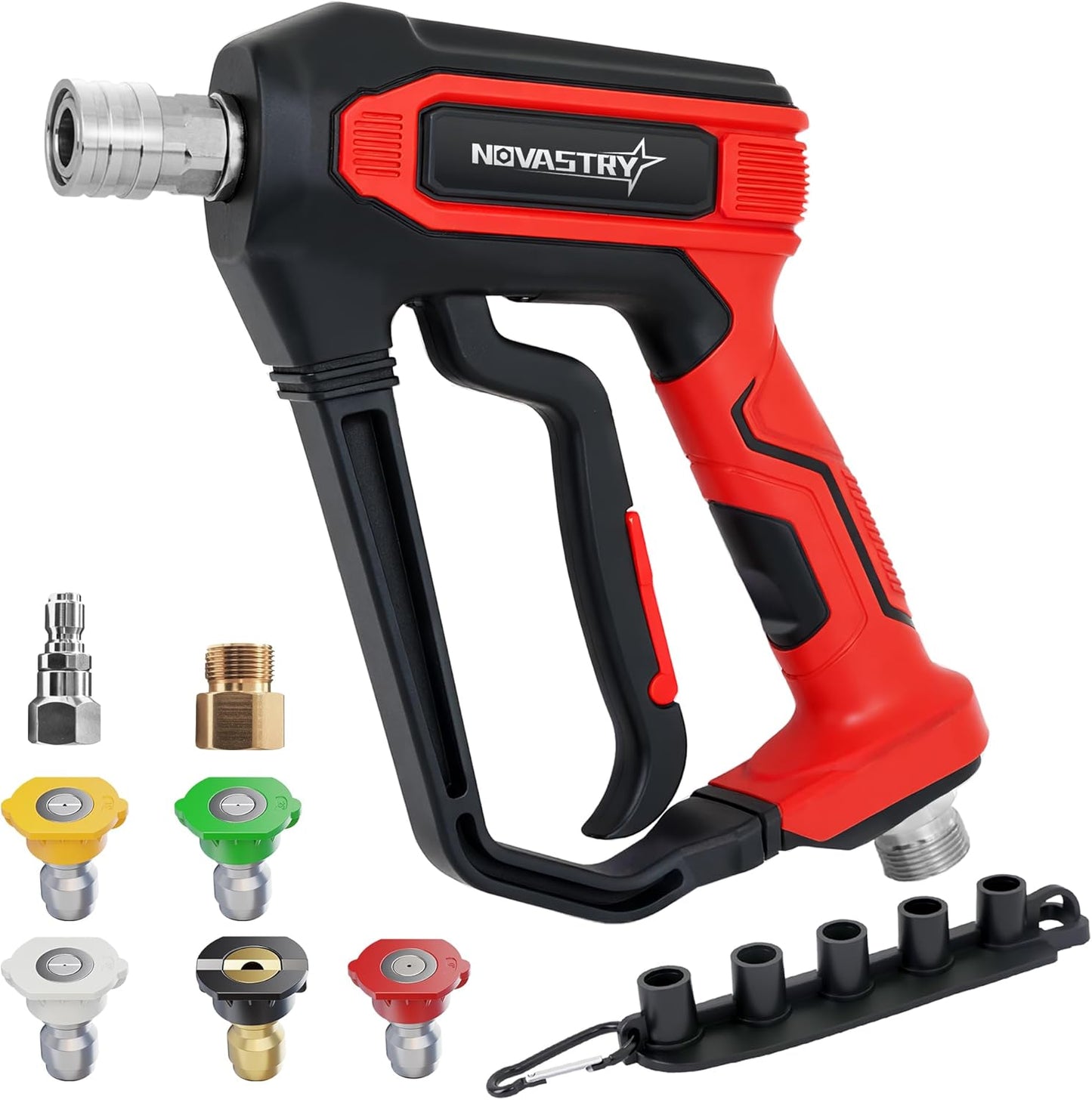 Pressure Washer Foam Cannon Gun & Sprayer Kit, Car Wash Kit, 5 Adjustable Nozzles, 1/4" Quick Connect, Fits for 1000-4000 PSI, Includes Foam Sprayer & Accessories