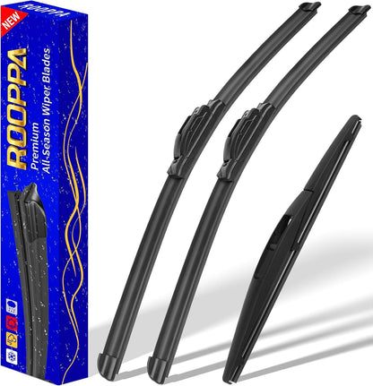 3 wipers Replacement for 2012-2018 Subaru Forester/2015-2019 Subaru Outback, Windshield Wiper Blades Original Equipment Replacement - 26"/17"/14" (Set of 3) U/J HOOK - Colors A