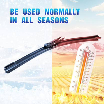 5 PLUS® Silicone Windshield Wipers Replacement for 2007-2014 Ford edge, 2007-2015 Lincoln MKX Wiper Blades(Set of 3),Automotive Replacement Windshield Wiper Blades For My Car-26"/20"/14" - Colors A