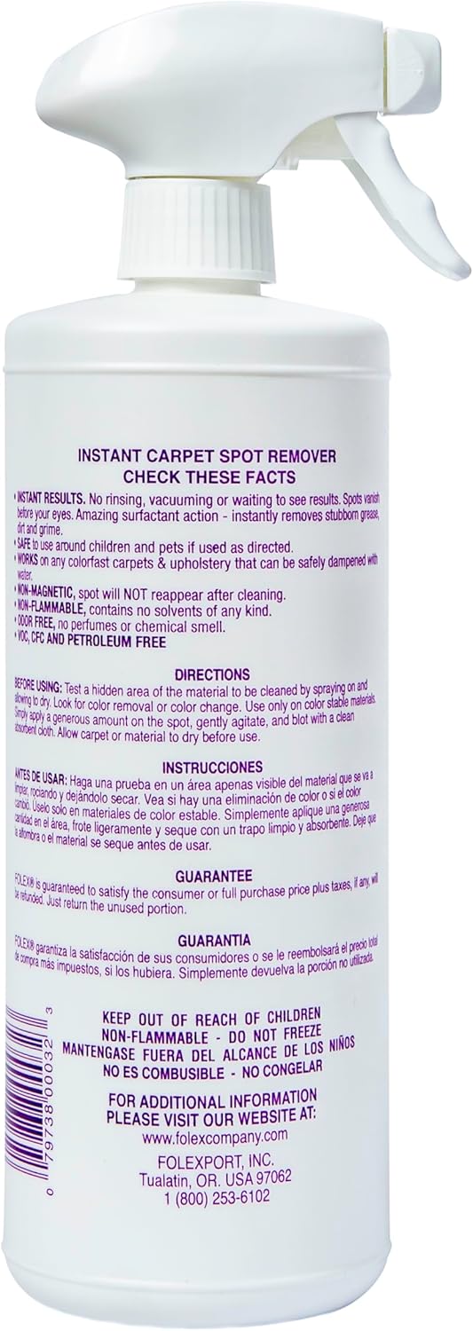 Folex Instant Carpet Spot Remover, 32 Fl Oz (Pack of 2)