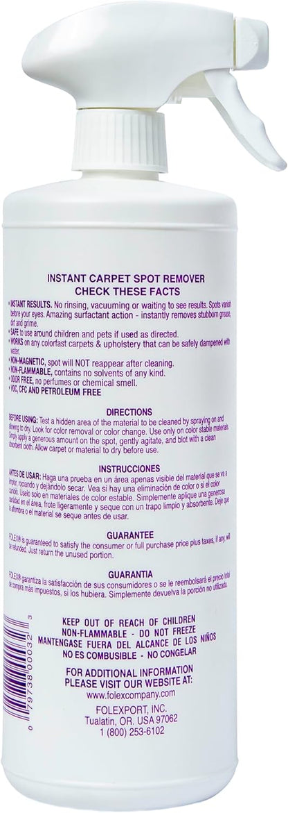 Folex Instant Carpet Spot Remover, 32 Fl Oz (Pack of 2)