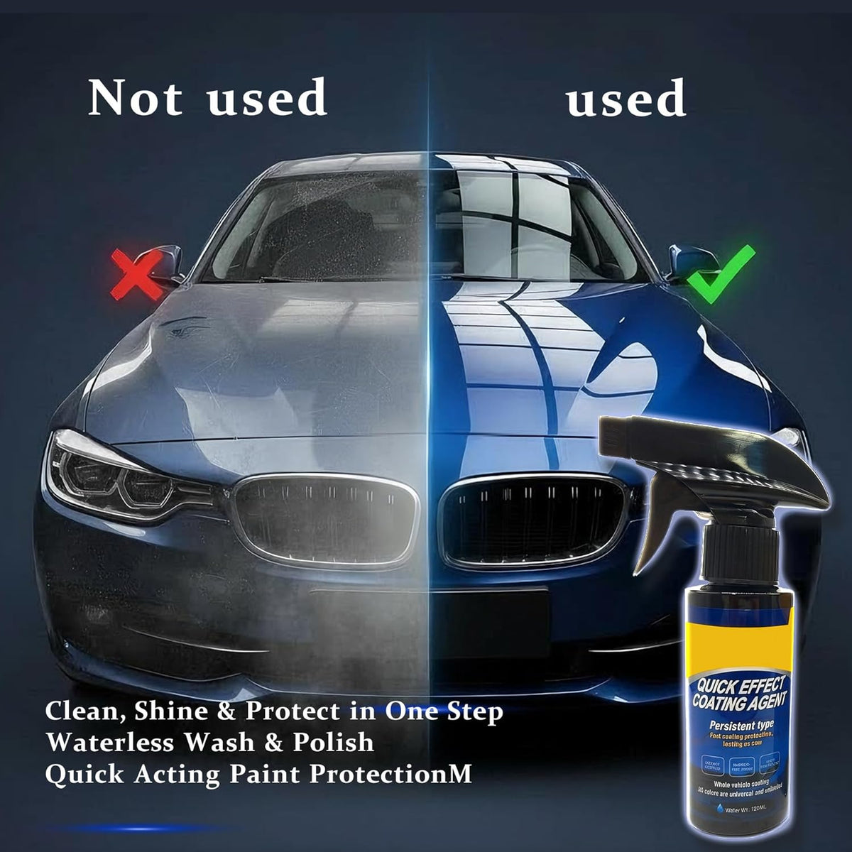 Headlight Restoration Kit, Headlight Cleaner: Erase Yellowing & Oxidation Restores Clarity with Long-Lasting UV Shield Headlight Cleaner and Restorer kit, Advanced Car Headlight Restoration Kit
