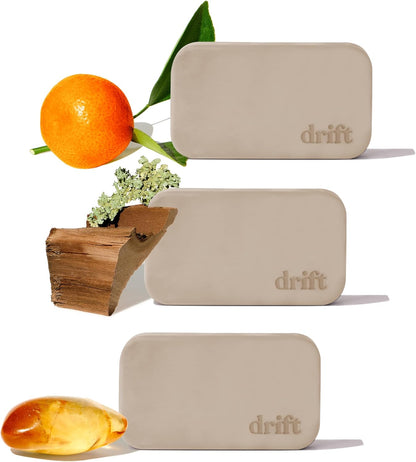 Drift Car Air Freshener - Stone Air Freshener Car Odor Eliminator - Long Lasting Scent - Auto Accessories - Metal Clip - Essential Oils - Clean Ingredients - Open Air Scent Starter Kit