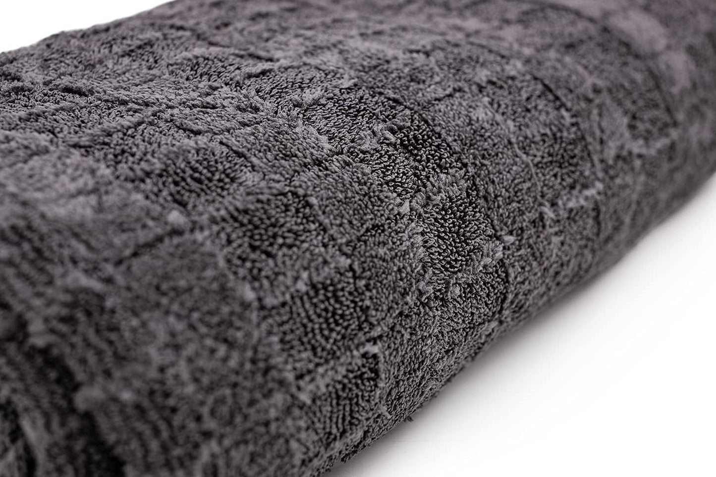 The Rag Company Gauntlet Car Drying Towel, Ultra-Absorbent 70/30 Blend Korean Microfiber, Dries Vehicles Faster Without Scratching, 900 GSM, 30x36 Inches, Ice Grey/Grey, 1-Pack