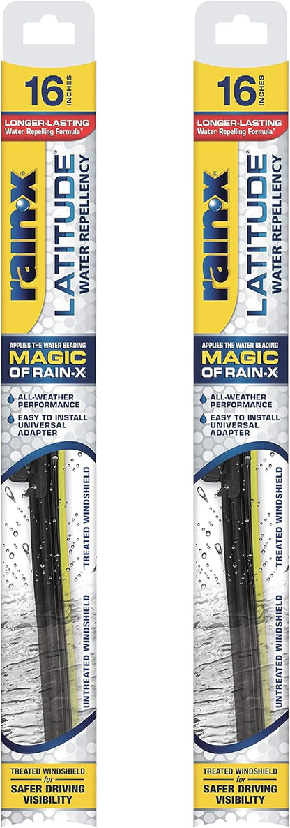 Rain-X 810363 Repellency Water Repellent Wiper Blades, 22" Windshield Wipers (Pack of 2), All Weather Streak-Free for Enhanced Visibility w/Water Repellency Formula [Amazon Exclusive] - Colors B