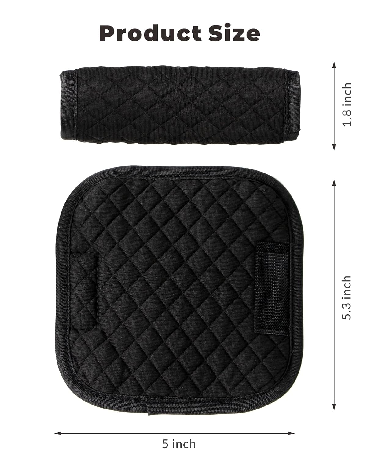 2 Pack Car Seat Belt Covers for Baby Kids, Reversible Soft Car Seat Shoulder Strap Pads, Seatbelt Cushion, Neck Strap Covers for Stroller, Carrier, Pushchair (Black Star)