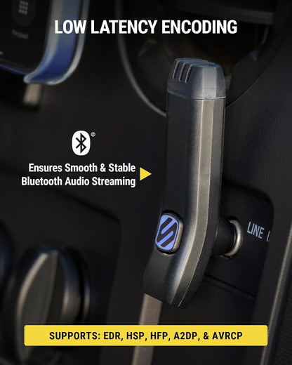Scosche BTFM9 FM Bluetooth Transmitter Car, Dual 12W USB-C and USB-A Charging Ports, Fast Type C Car Charger, Wireless Radio Bluetooth Adapter, Hands-Free Kit for Calls, Siri and Google Assistant