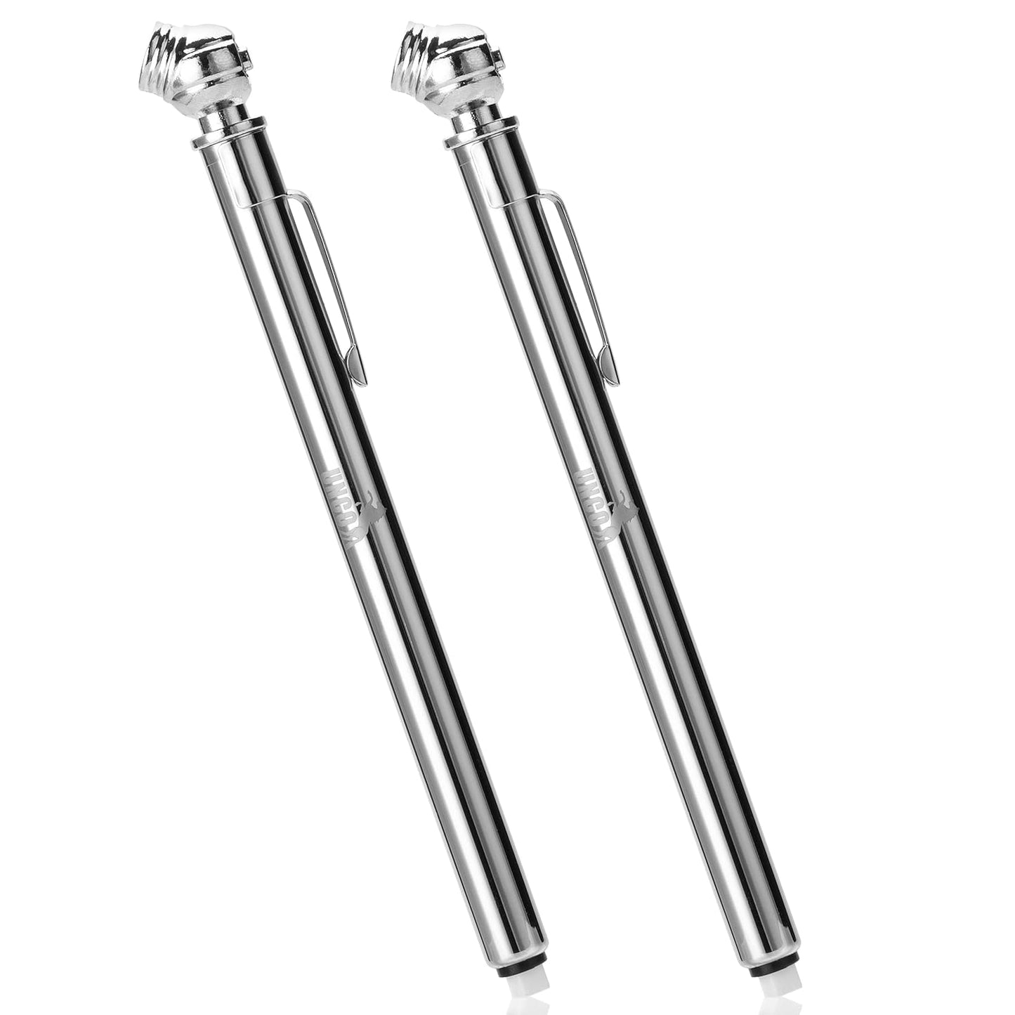 UNCO Pencil Tire Gauge, 2 Pack, 10-75 PSI, Car Tire Air Gauge