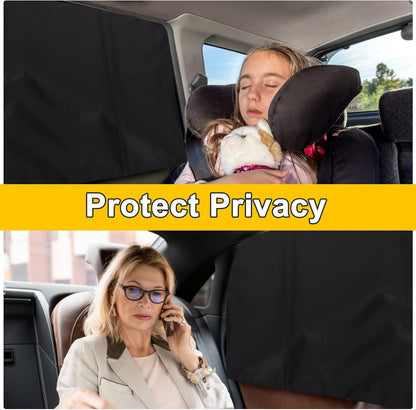 Lechin Car Window Shades for Side Window, 2 PCS, 31.5 x 20 in | For Baby, 10 M40 Magnets, Block Heats and UV Rays