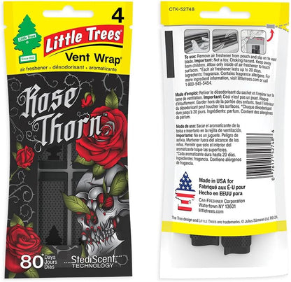 LITTLE TREES Car Air Freshener | Vent Wrap Provides Long Lasting Scent, Invisibly Fresh | New Car Scent, 16 Air Fresheners