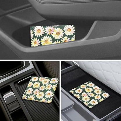 Car Registration and Insurance Holder, Premium Pu Leather Vehicle Glove Box Organizer - for Driver License, Cards & Essential Documents (L-Orange)