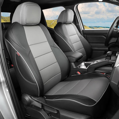 EKR Tacoma Car Seat Covers Custom Fit for Toyota Tacoma (Petrol) 2024 2025 2026 DoubleCab/CrewCab SR/SR5/TRD Sport/TRD Off-Road/Limited -Truck Seat Covers Full Set,Faux Leather(Black)