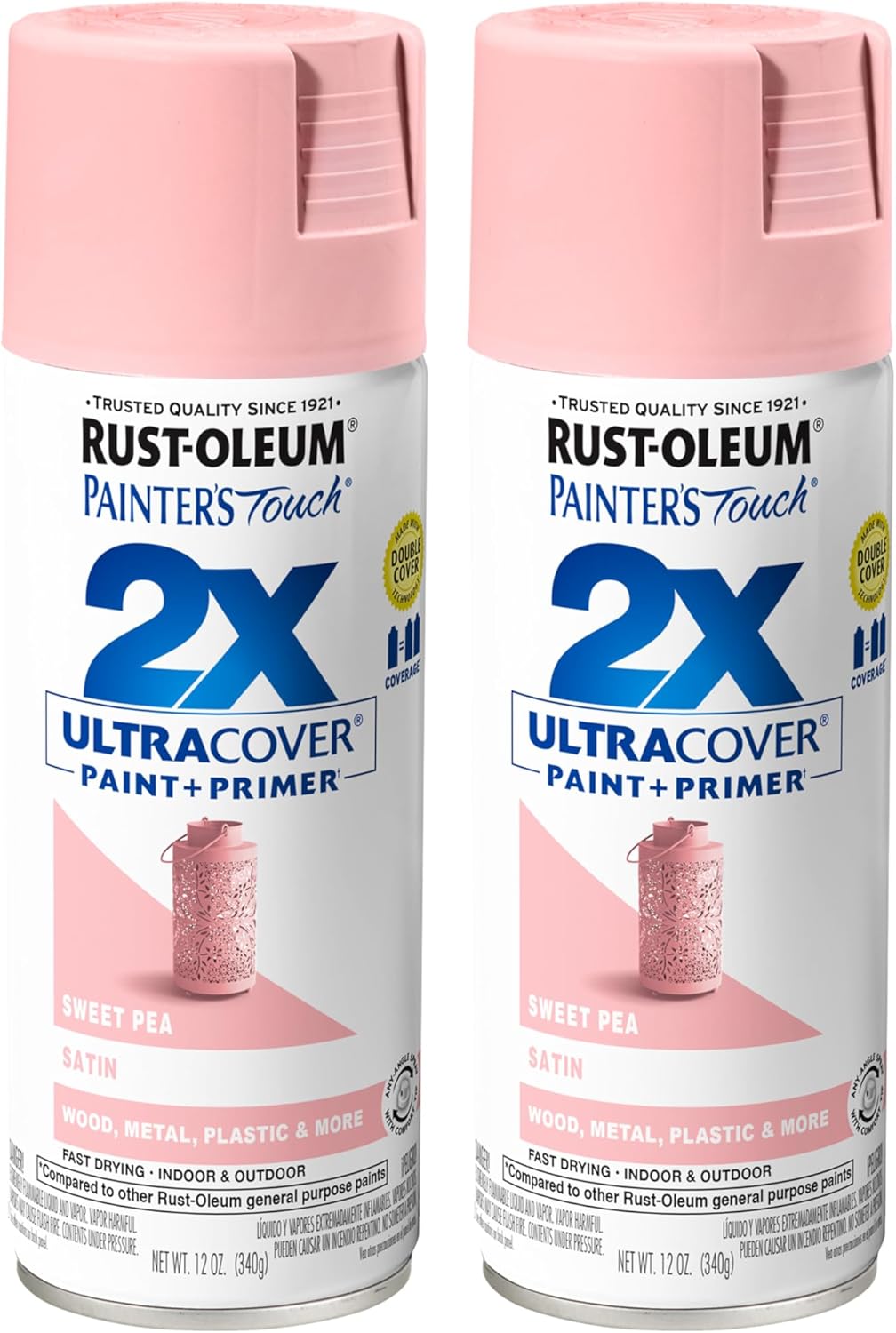 Rust-Oleum 334029 Painter's Touch 2X Ultra Cover Spray Paint, 12 oz, Gloss Clear - Colors A