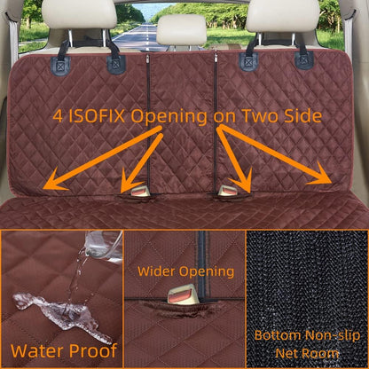 ANOSOSPECIAL Dog Car Seat Cover for Back Seat Cover,Non Stick Fur Rear Seat Protector for Pet,Nonslip Waterproof Durable Universal Fit Interior Backseat Covers for Auto Van SUV