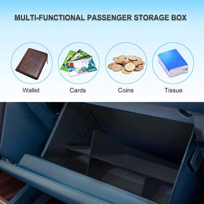 Car Storage Organizer for Ford Maverick 2026 2025 2024 2023 2022 Glove Box Organizers Insert Compartment Tray ABS Black Dividers for Ford Maverick Accessories