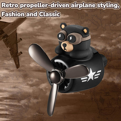 Tallew Car Air Freshener Cute Duck Car Vent Clip Diffuser with Rotating Propeller Outlet Vent 2.5" x 2.4" x 2.1" Easy to Install Included 2 Scents Aroma Tablets Aromatherapy Ornament Auto Accessories