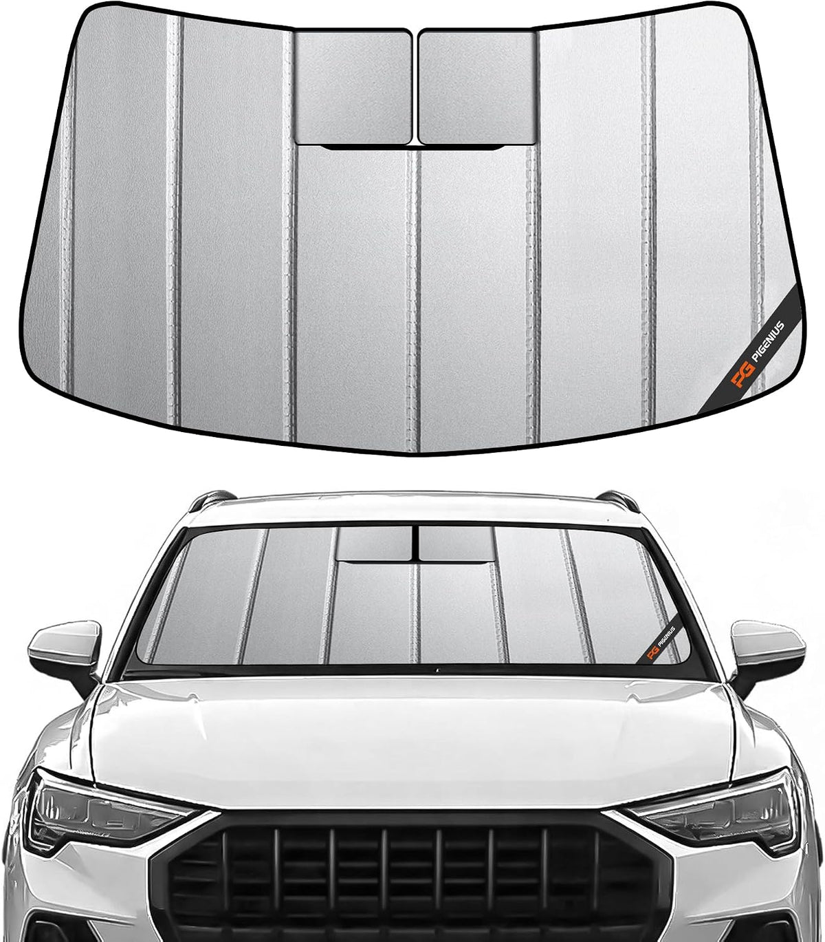Pigenius Windshield Sunshade for Audi Q5/SQ5 2018-2025, Q5 Sportback/SQ5 Sportback 2021-2025, Q5 PHEV 2020-2025 - AstraGuard