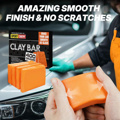 XPERTCHEMY Car Clay Bar 4 Pack 400g(4x100g), Auto Detailing Premium Grade No Scratch Magic Clay Bars Cleaner Kit with Washing and Adsorption Capacity for Car Auto SUV, RV, Truck, Purple