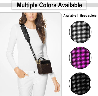 ecocstm 2 PCS Bling Car Seat Belt Shoulder Pads, Bling Seat Belt Covers with Bling Rhinestones, Car Accessories Seatbelt Strap Pad with Crystal Diamond for Car, Truck, SUV (White Diamond)