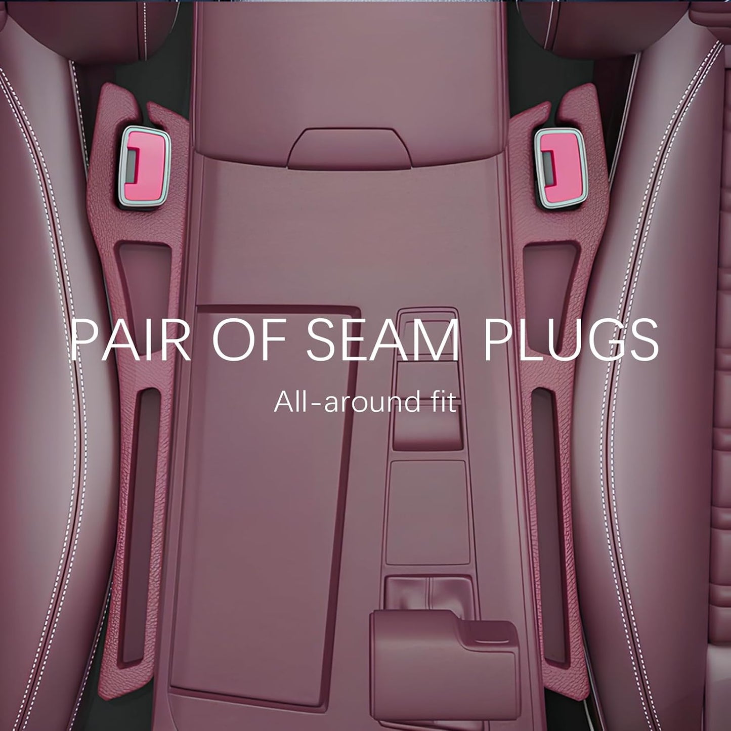 2PCS Car Seat Gap Filler Organizer,2 in 1 Car Gap Filler with Fill and Storage Function for Storing Phones Keys Cards,Universal Multifunctional No Drop Seat Guard for Cars