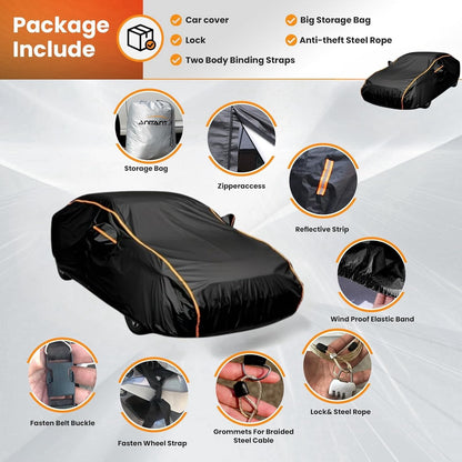 Waterproof Sport Car Cover, Super Lightweight Small Outdoor Car Cover Rain Car Covers for Automobiles All Weather Waterproof Fit Coupe 163" to 178"