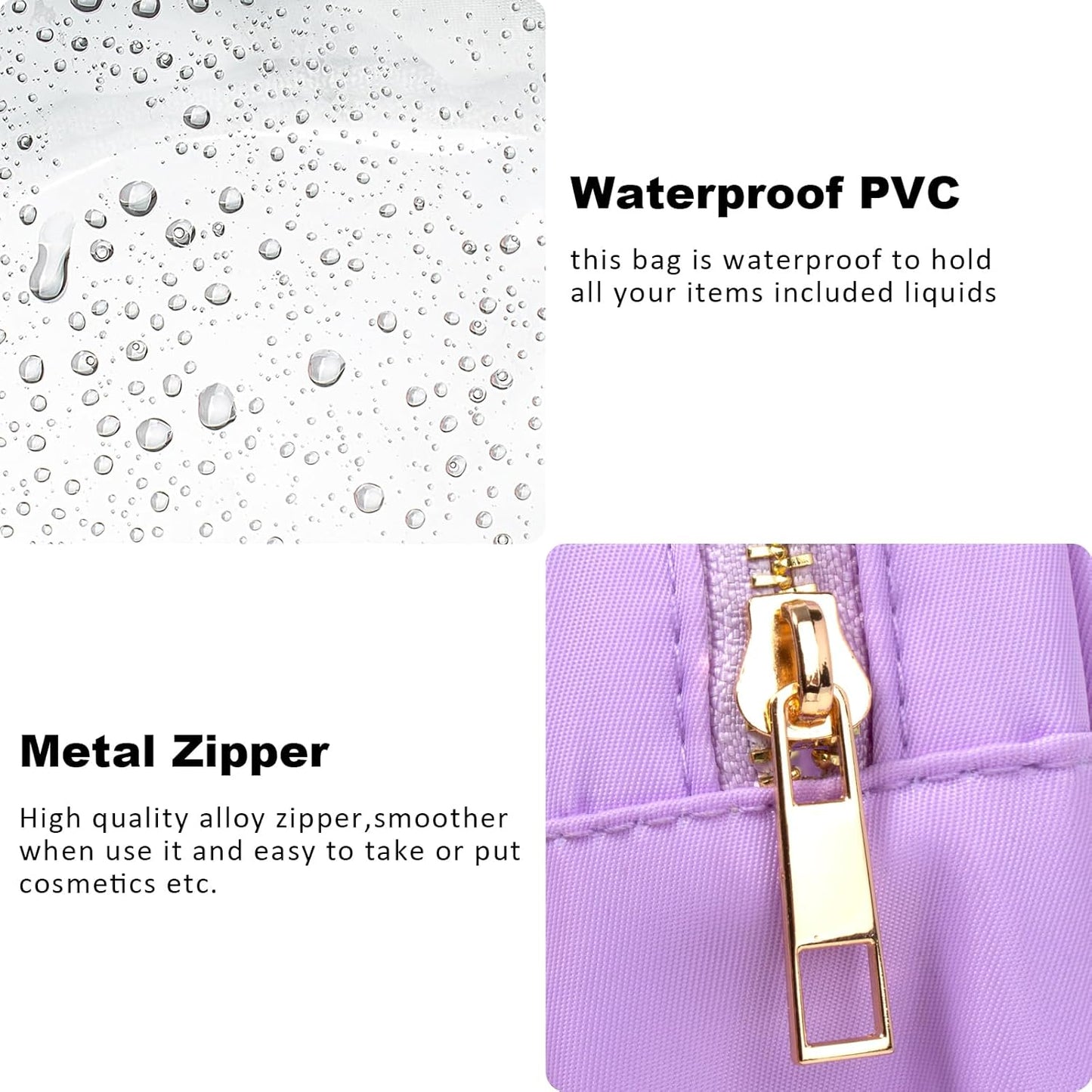 Small Clear Makeup Bag for Purse Small Cosmetic Bag Travel Size Toiletry Bags Cute Travel Makeup Bag,Coin Purse,Car Asscessories Organizer Storage Travel Essentials for Women Girls(Clear-Beige)