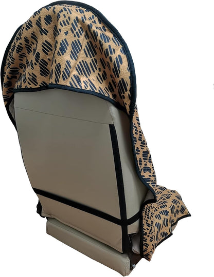 Car Seat Cover Protector Front Seats,for Gym Workout,Running,Swimming,Beach and Hiking,Waterproof Sweat Towel Bucket Seat Covers for Cars SUV Trucks (Black, 1Pcs)