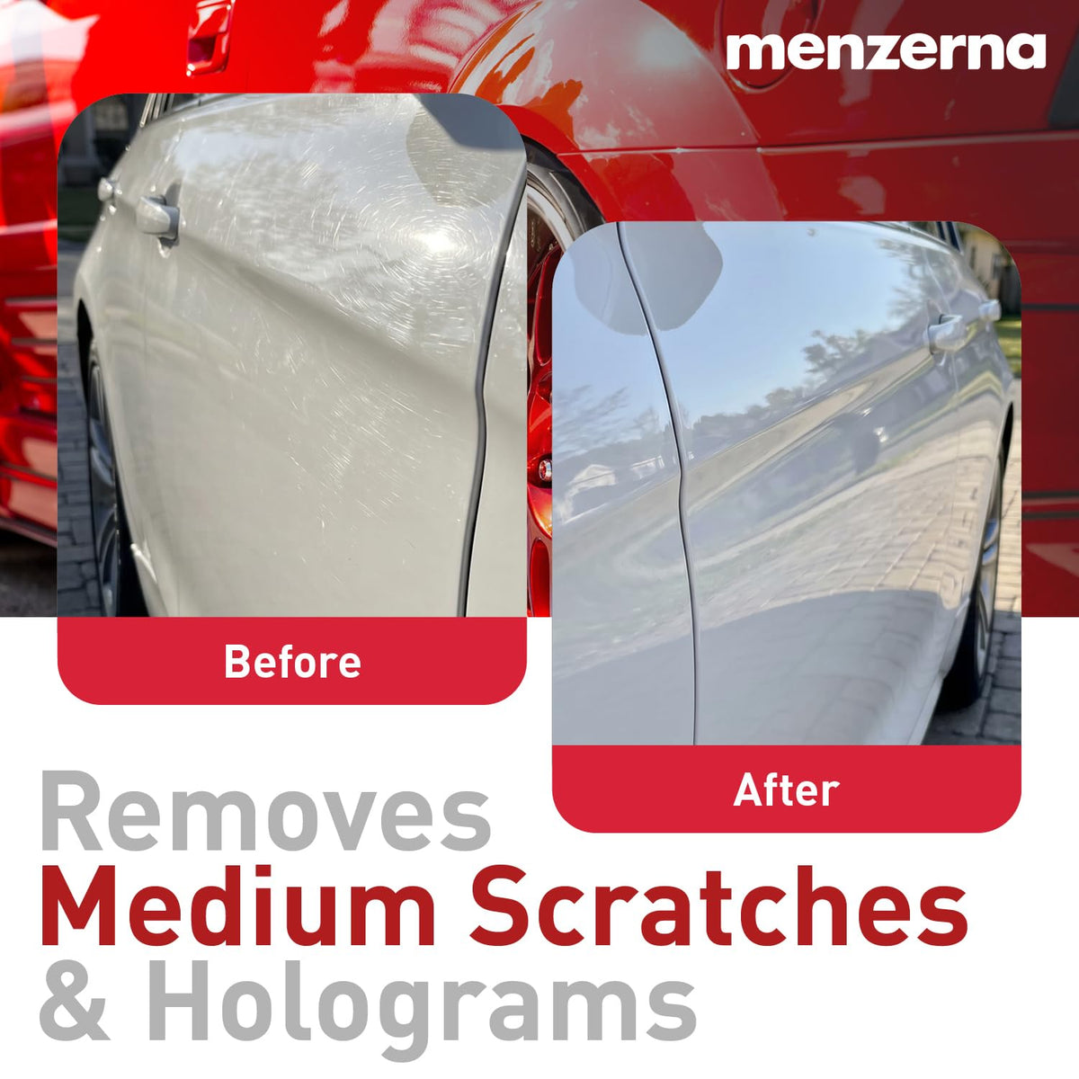menzerna Polishing Set 8oz – HCC1000, MCC2500 & 3800 | 3-Step System for Scratch Removal, Swirl Elimination & Mirror-Like Finish