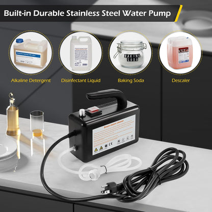 Dyna-Living Handheld Steamer for Cleaning 1700W Car Engine Steam Cleaner 248°F High Temperature Pressurized Steam Cleaner for Home, High Pressure Steam Cleaning Machine for Auto Detailing