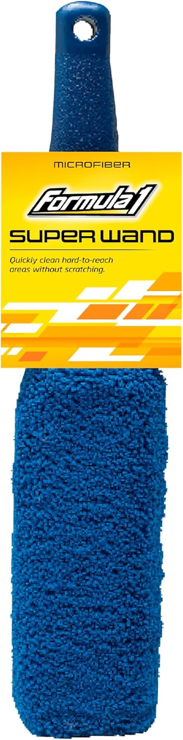 Formula 1 Super Car Wash Mitt – Synthetic Lambs Wool Wash Mitt Auto Detailing Supplies – Large Car Duster for Wet & Dry Applications – Super Absorbent Exterior Care Products