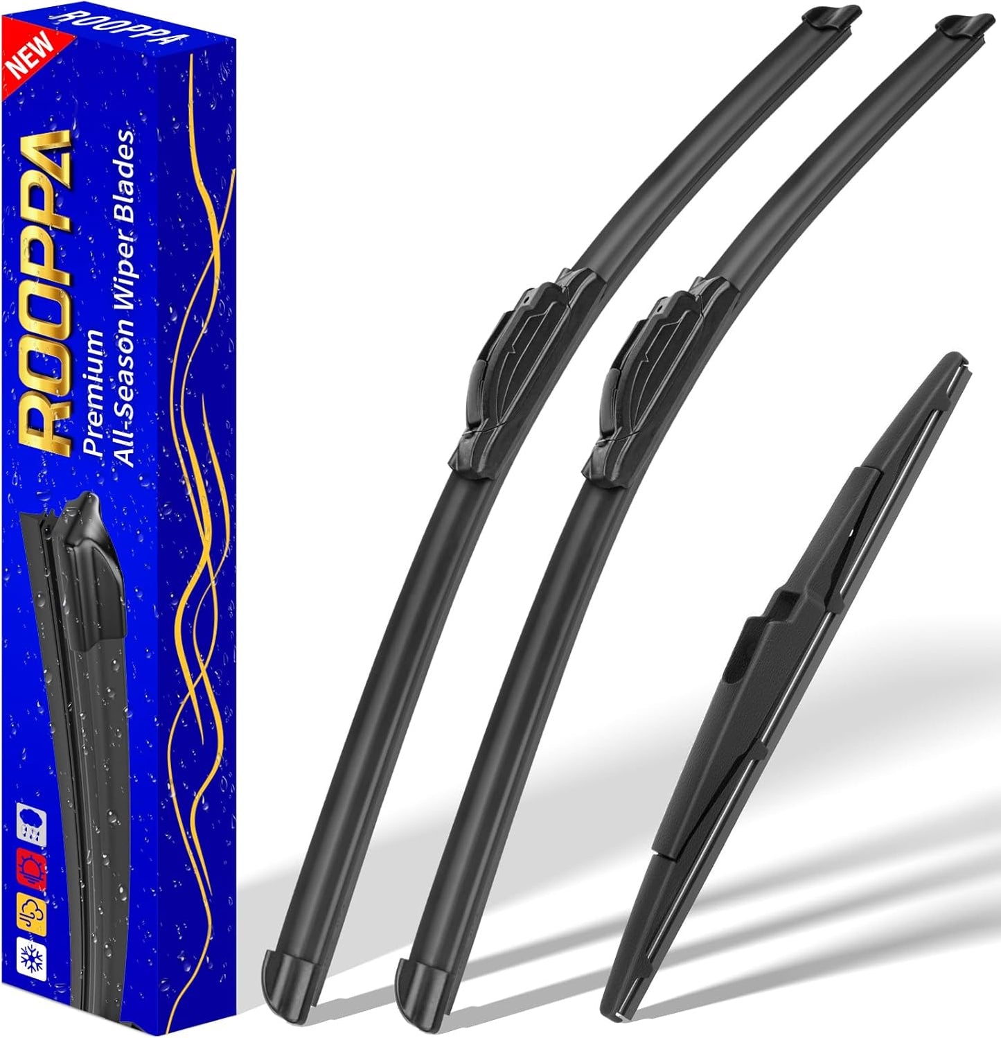 3 wipers Replacement for 2012-2018 Subaru Forester/2015-2019 Subaru Outback, Windshield Wiper Blades Original Equipment Replacement - 26"/17"/14" (Set of 3) U/J HOOK - Colors A