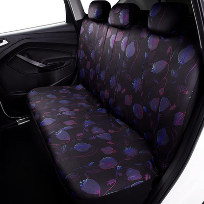 Flying Banner Butterfly car seat Covers ful Set Fashion Universal Lady Woman Female Rear Bench Split Colorized (Pink, 2 Fronts - Lace)